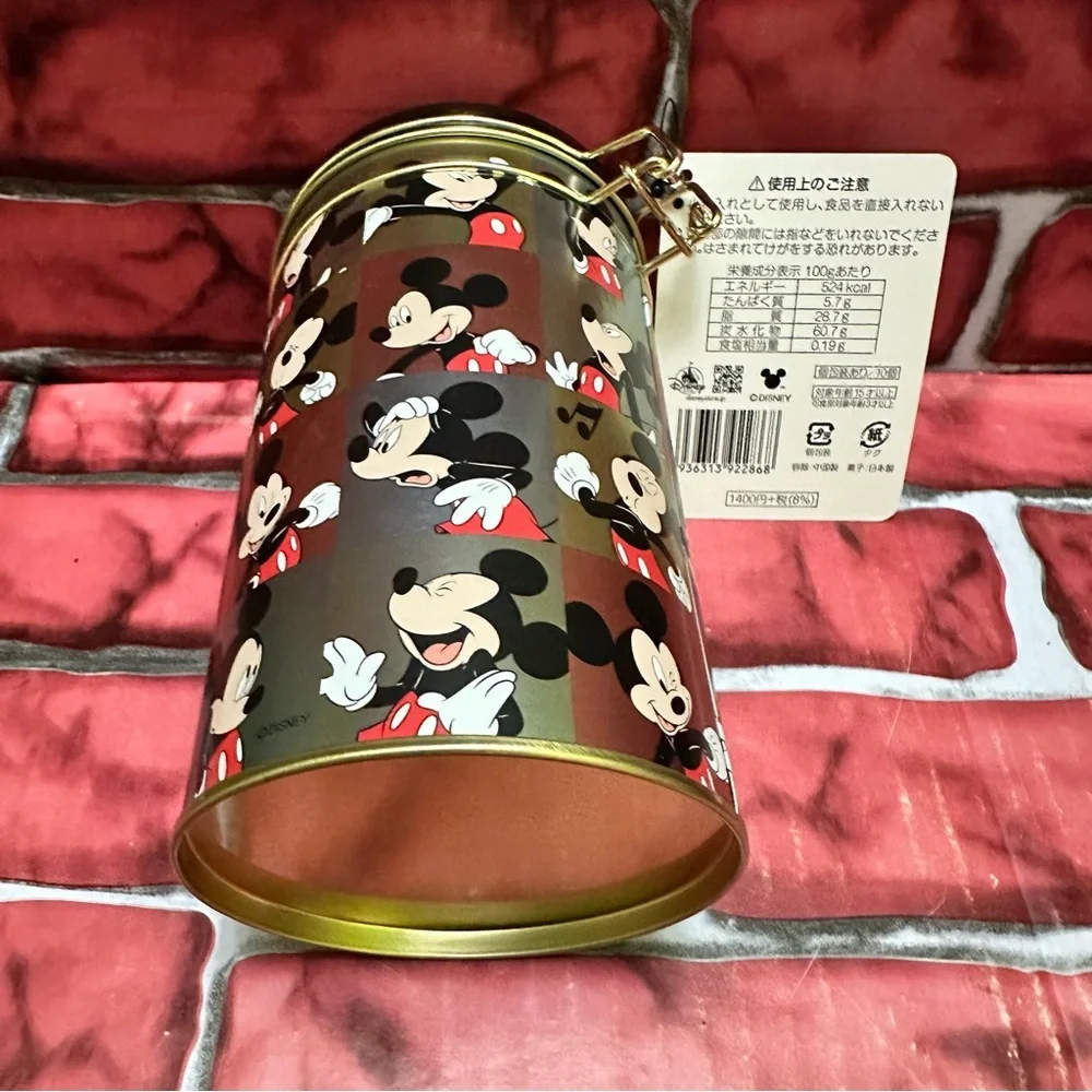 Disney Universal Studios Tokyo Japan Mickey Mouse Metal Storage Canister